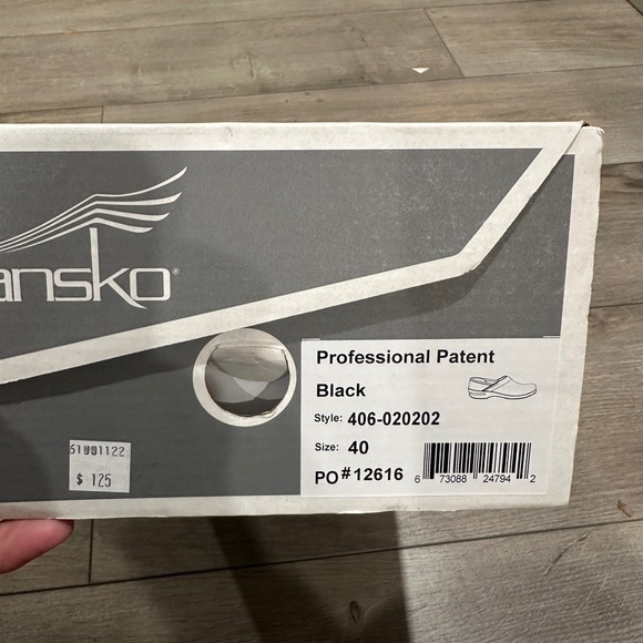 Dansko Professional Patent Clogs - Classic Black New IN BOx - Picture 1 of 3
